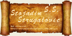 Stojadin Strugalović vizit kartica